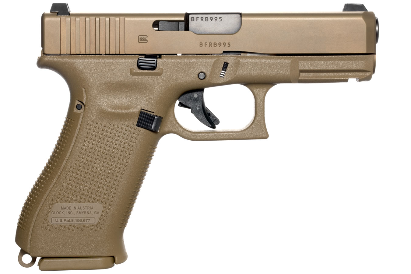 GLOCK 19x 9mm Full-Size FDE Pistol with 17 Round Magazine