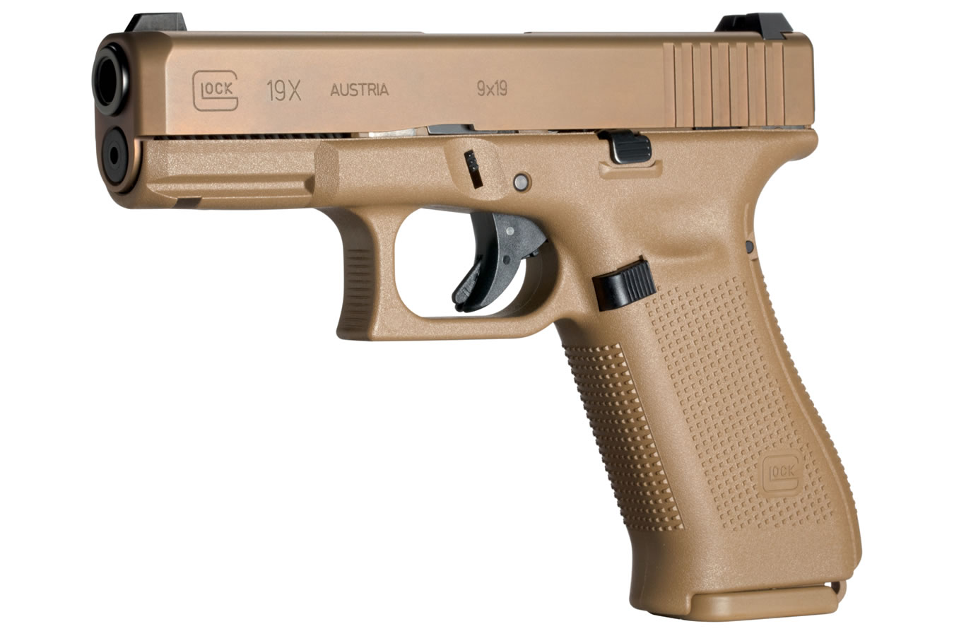 GLOCK 19x 9mm Full-Size FDE Pistol with 17 Round Magazine