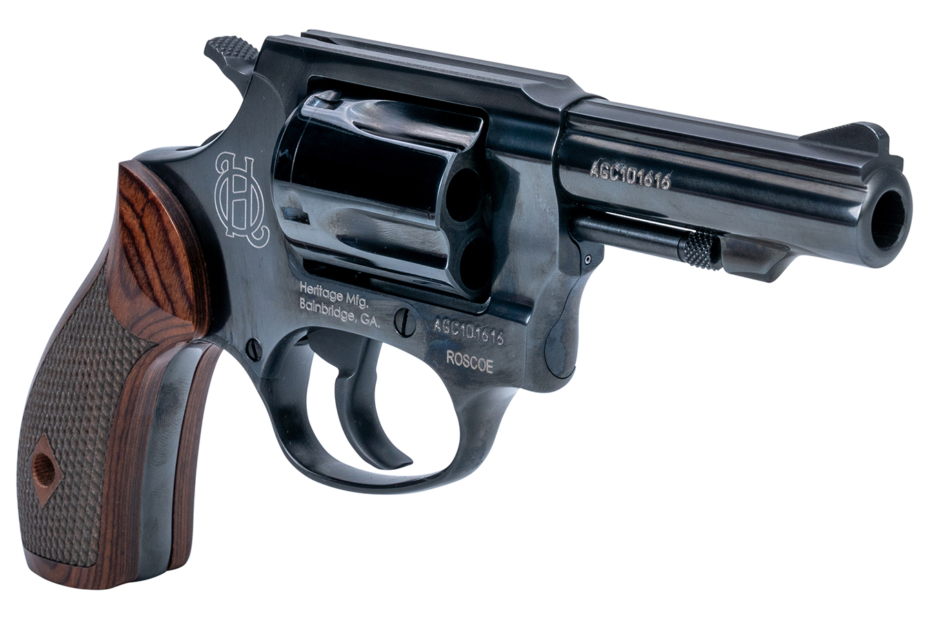 HERITAGE Roscoe 38 Special DA/SA Compact Carry Revolver with 3 Inch Barrel