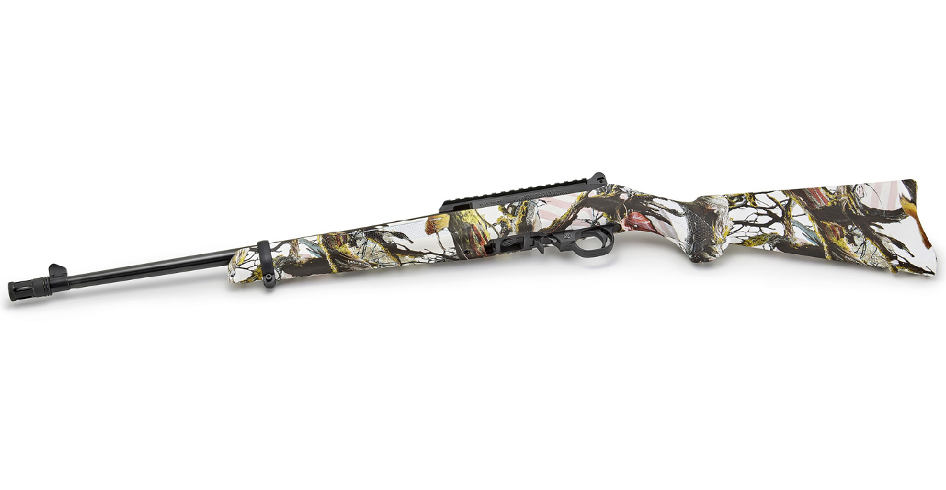 RUGER 10/22 Collectors Series 22LR Rimfire Rifle with American Camo Synthetic Stock an