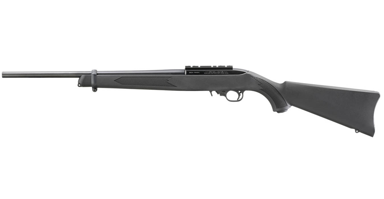 RUGER 10/22 22LR Rimfire Carbine with 18.5 Inch Barrel and Factory Installed Scope Base