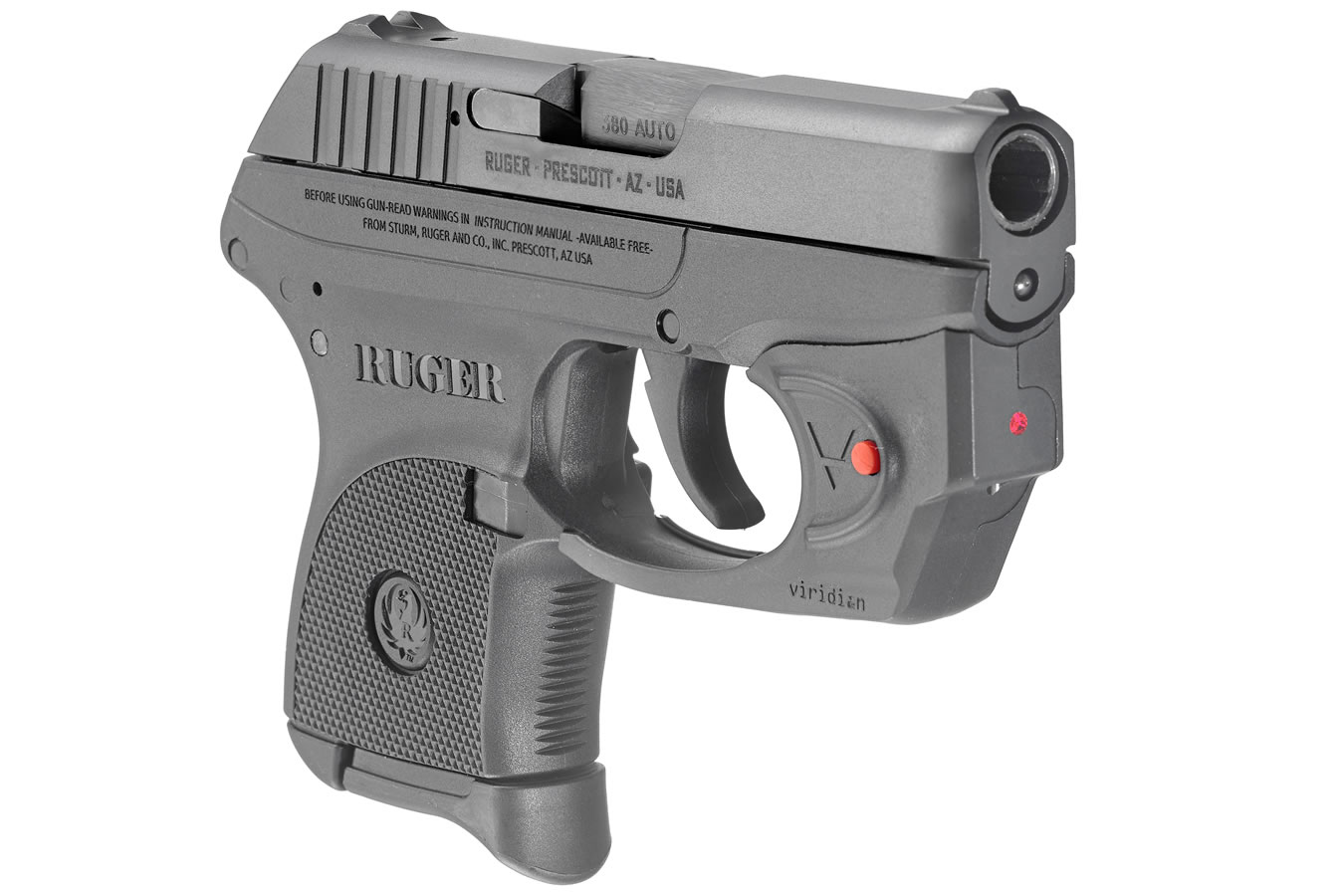 RUGER LCP 380 Auto with Viridian E-Series Red Laser